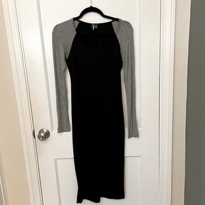 Sparkle & Fade Two-Tone Midi Dress